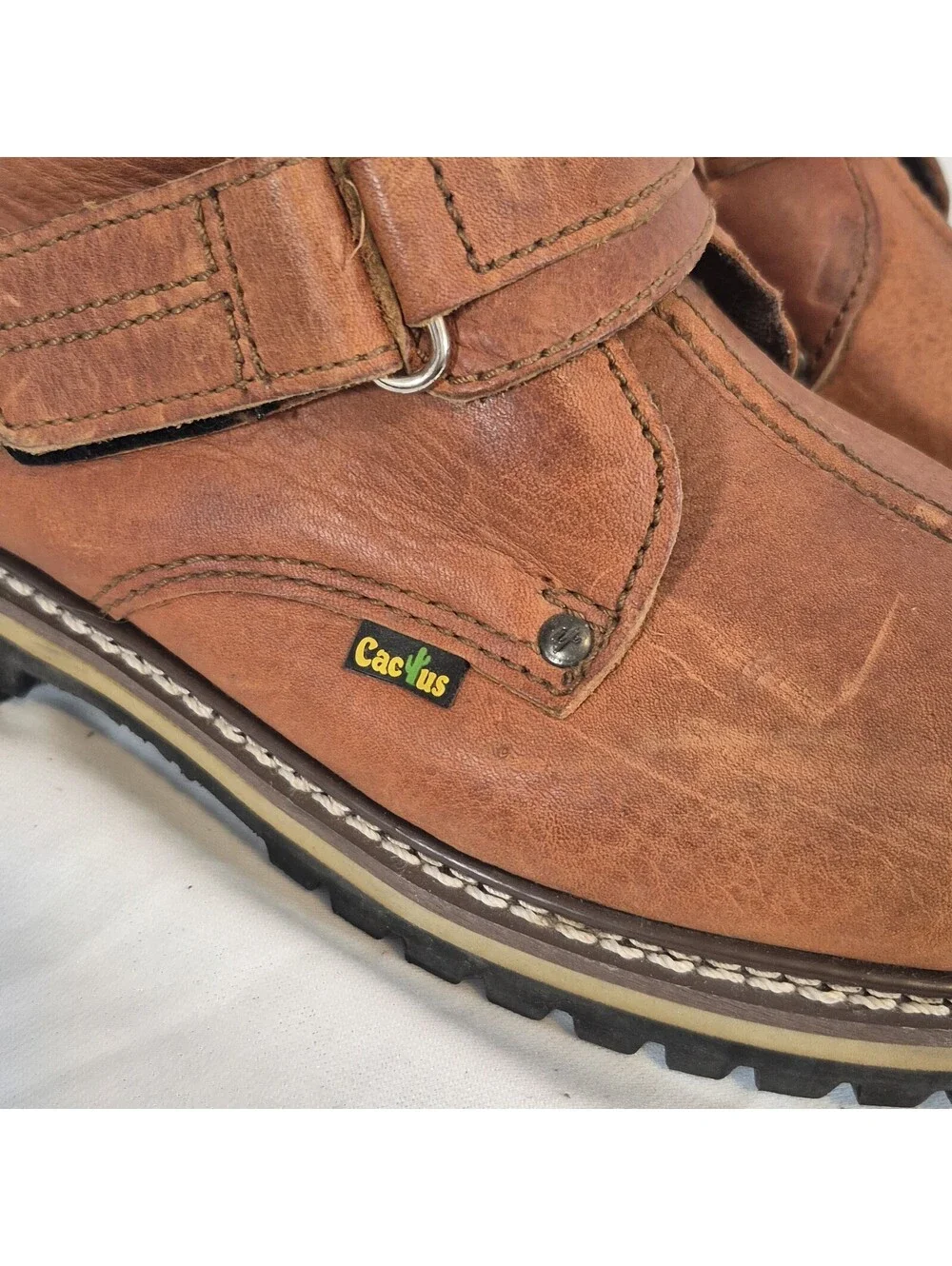 Cactus C3514 Mens 10.5M Brown Work Boots Oil Resistant- Not Steel Toe